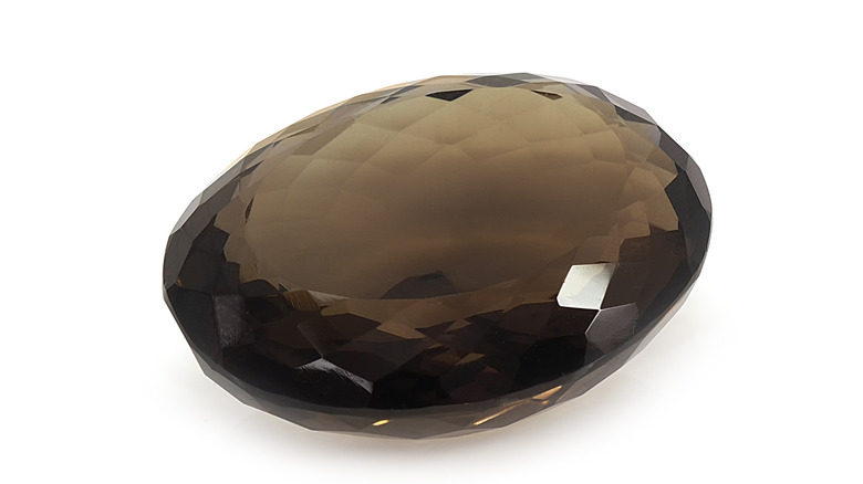 Polished Smoky quartz 