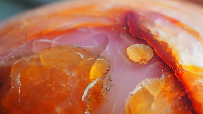 Closeup of carnelian