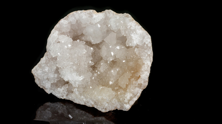 Raw snow quartz