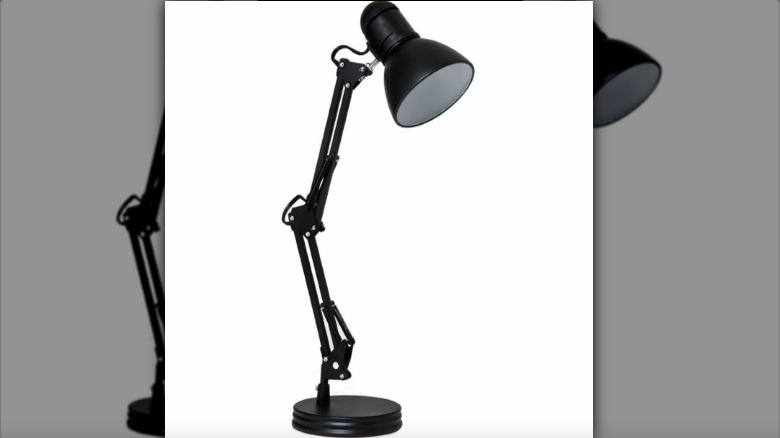 adjustable black metal lamp