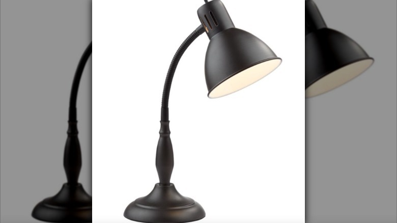 dark bronze metal lamp