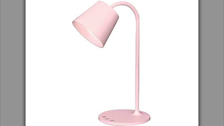 simple light pink lamp