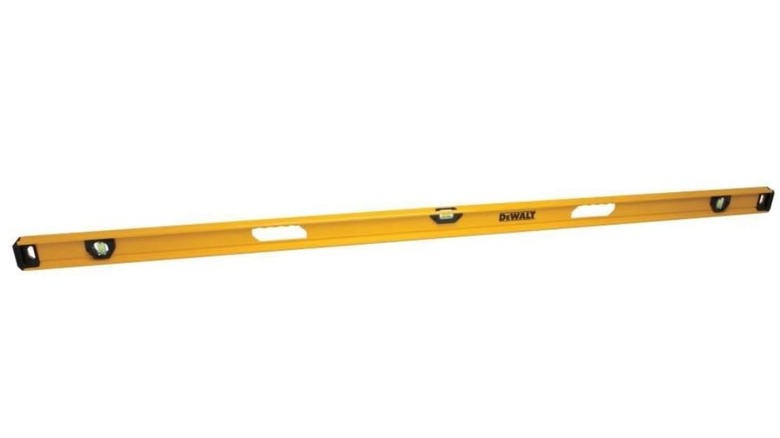 A DeWalt I-beam level