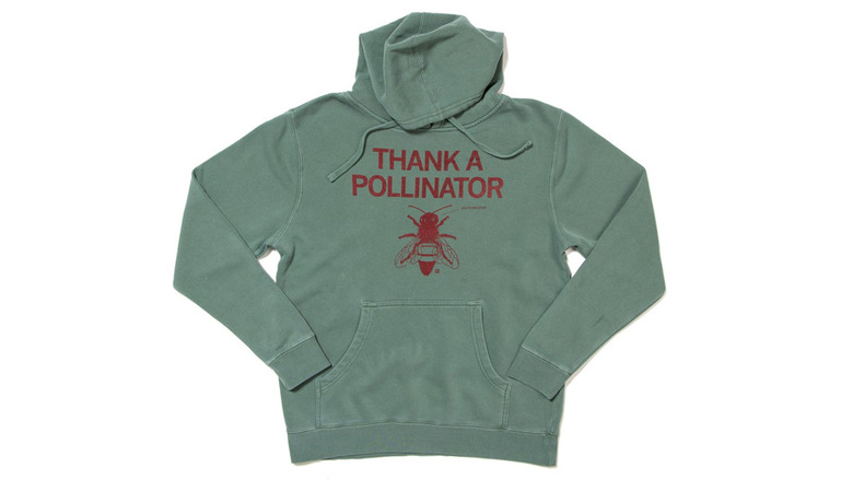 Hoodie with "thank a pollinator"