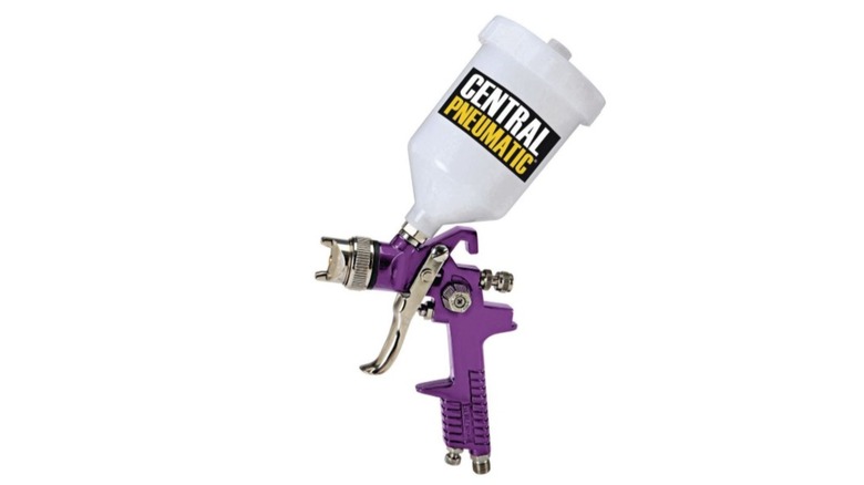 A Central Pneumatic 20 oz. HVLP Gravity Feed Air Spray Gun