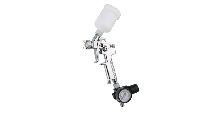 A Central Pneumatic 120cc HVLP Touch Up Air Spray Gun