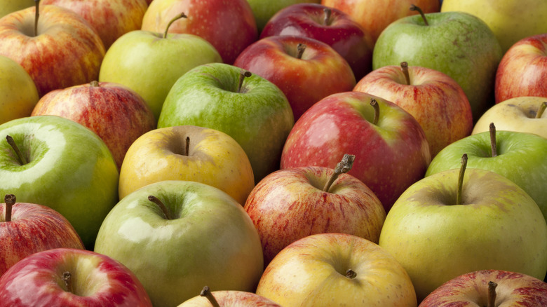 apples on a table