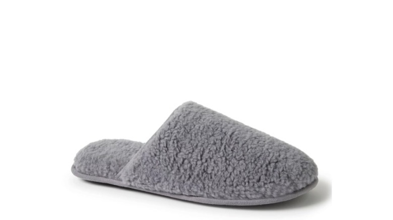 Gray Nestwell Sherpa Scuff Slippers