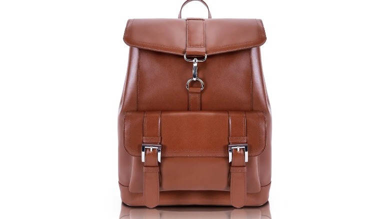 Leather laptop bag