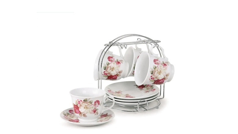 Floral tea cup set 