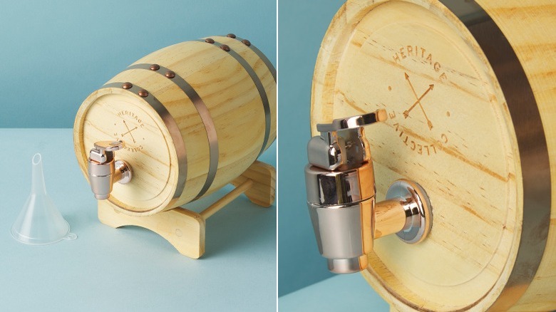 Whiskey wooden barrel 