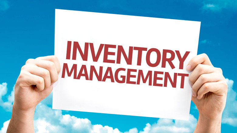 inventory management sign in the sky