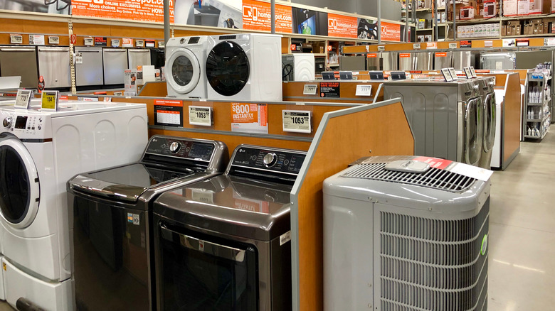 large appliances at Home Depot