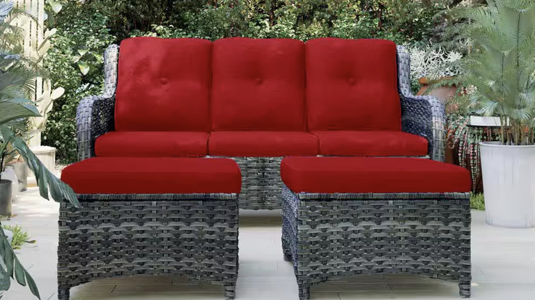 Wicker Outdoor Patio Sectional Set