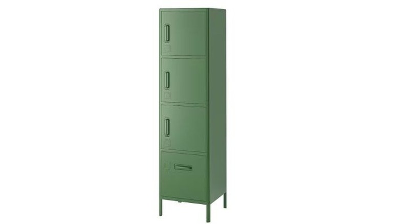 Idasen high cabinet in green