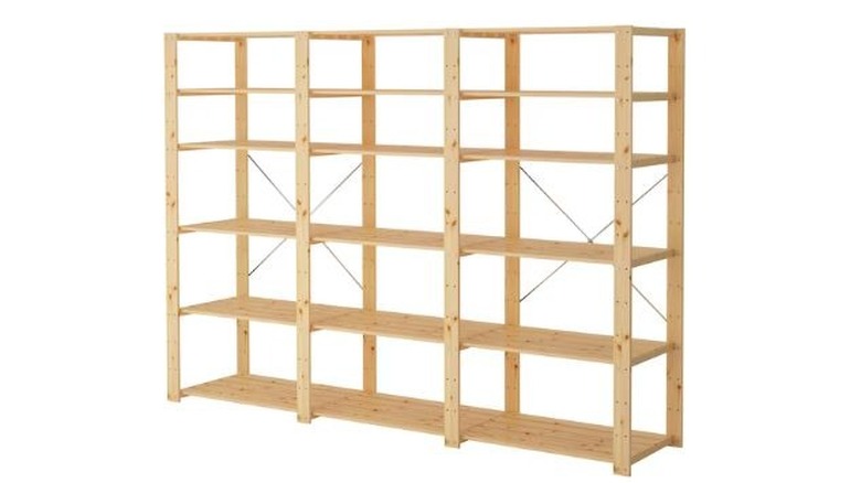 Hejne wooden shelving unit