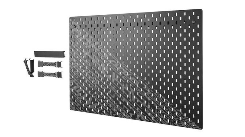 Uppspel pegboard in black