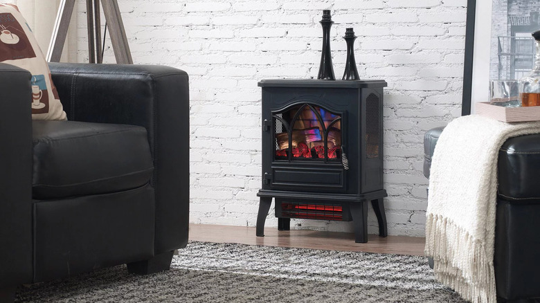 Duraflame 3D Black Infrared Electric Fireplace Stove