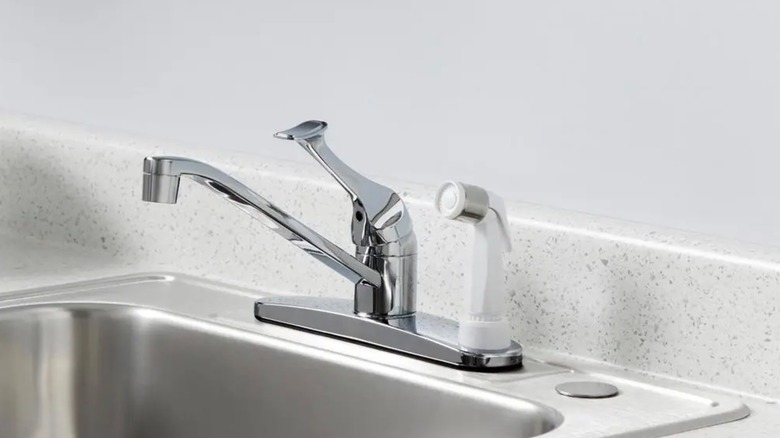 Glacier Bay's chrome faucet