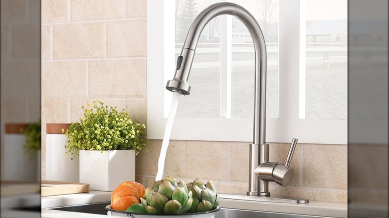 VAPSINT's brushed nickel faucet