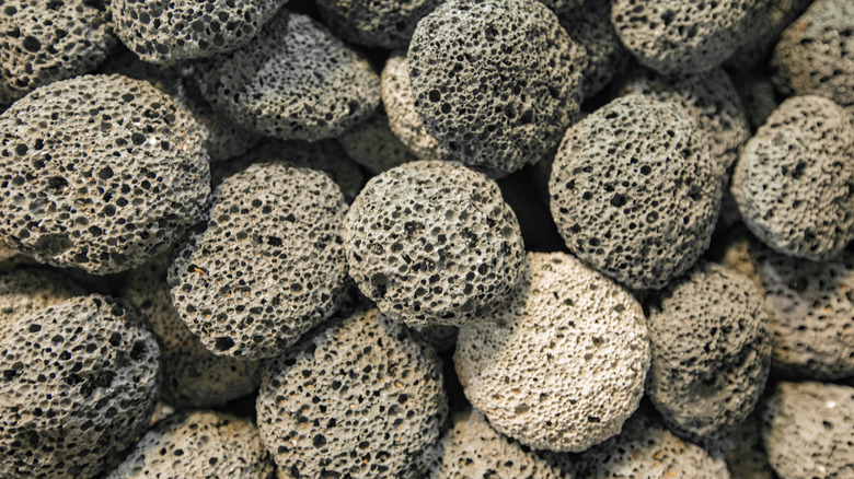 Pile of pumice stones