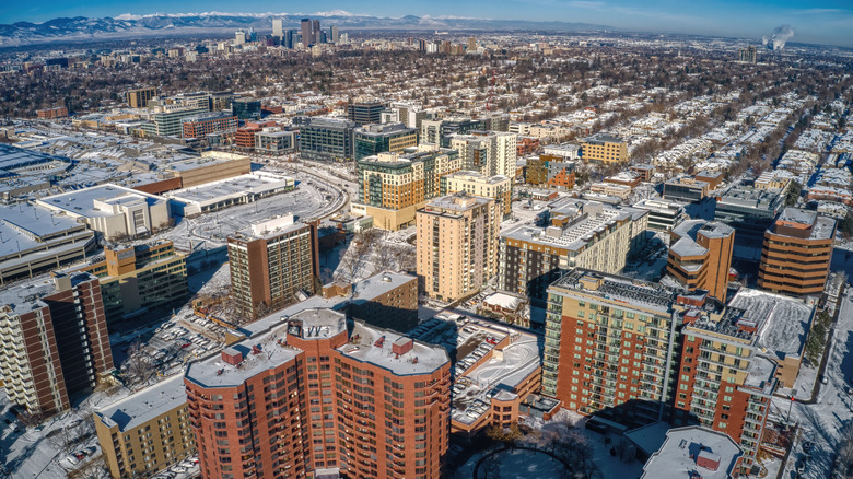 Ariel view of Cherry creek