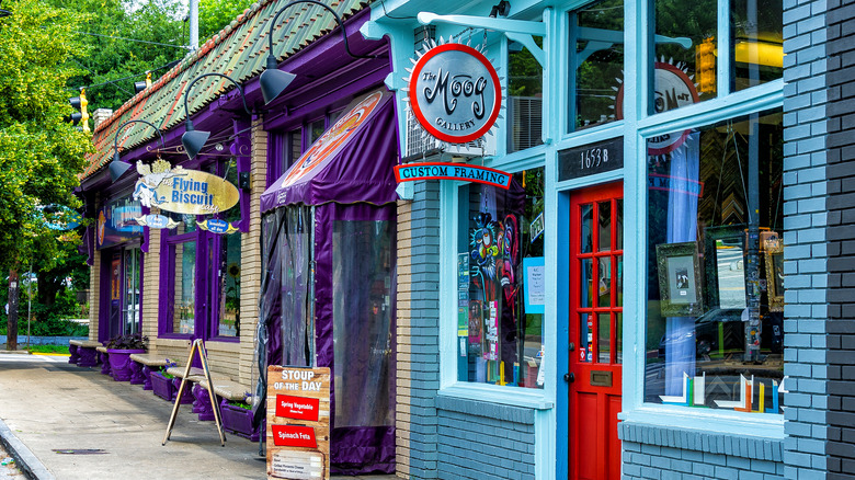 Colorful shops in Candler Park