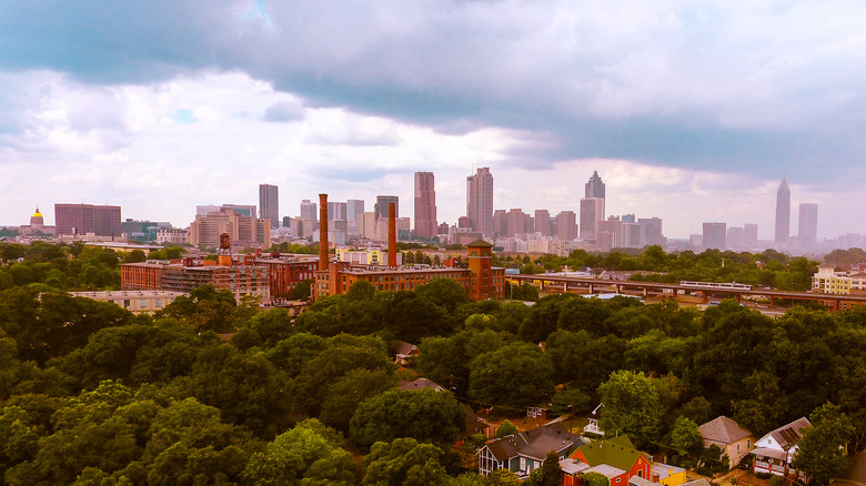 Aerial view from Inman Park area