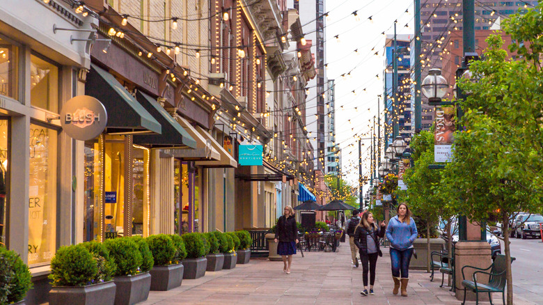 shopping district in Denver