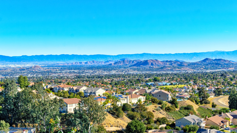 aerial view of La Cañada Flintridge 