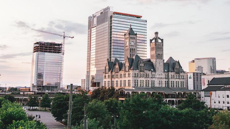 The Gluch neighborhood skyline