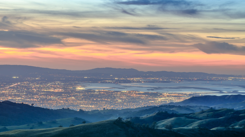 bay area at sunset