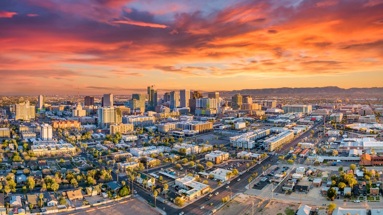 Aerial image of downtown Phoenix