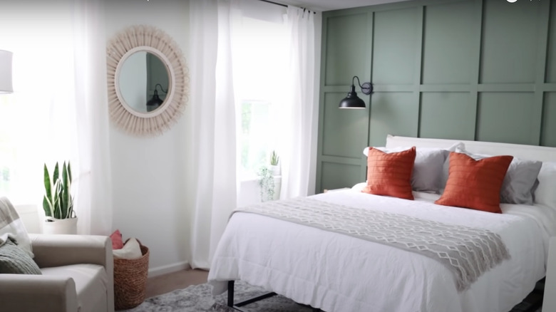 Sage green bedroom