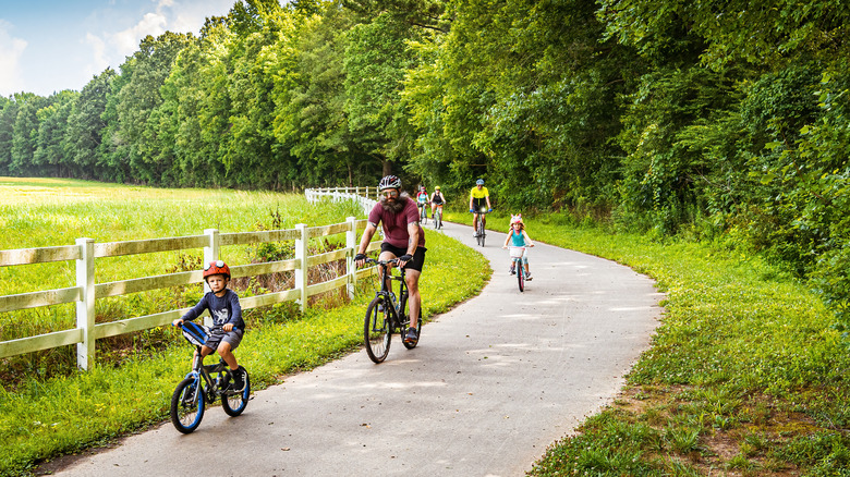 Bike trail in Raleigh, NC