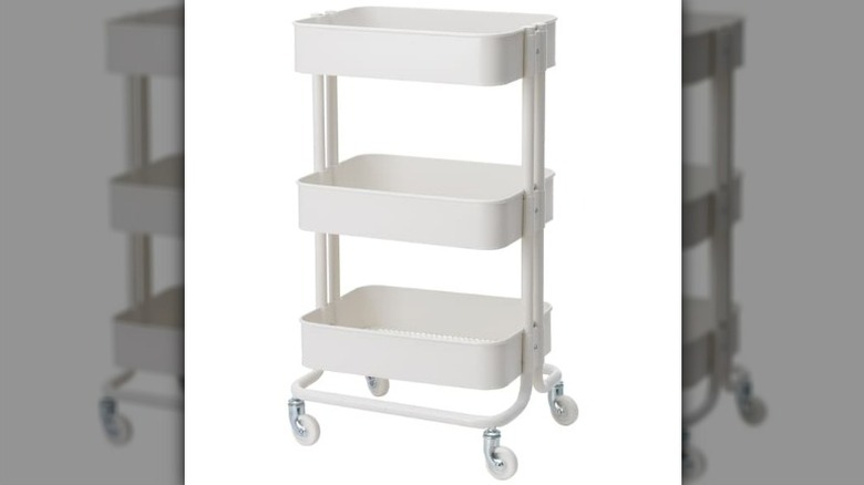 White utility cart 