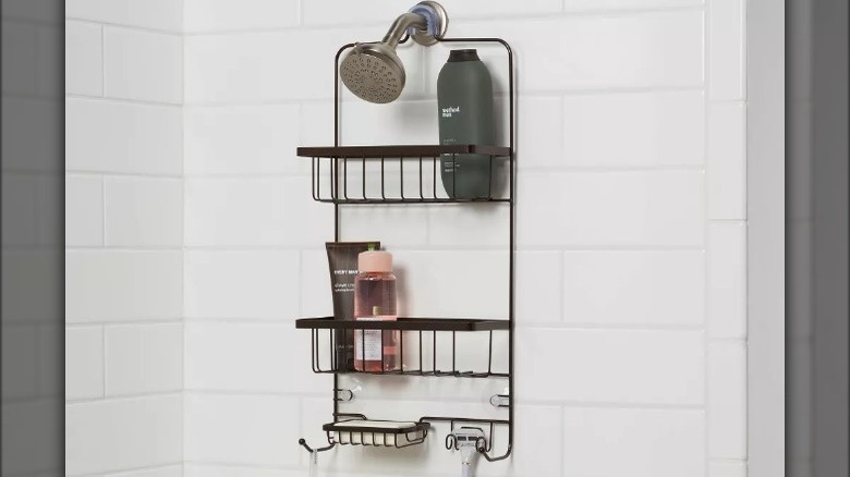 Target's bronze shower caddy