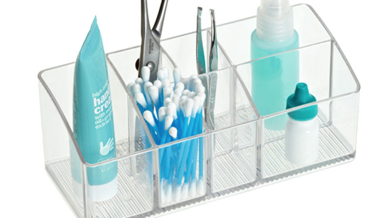 clear medicine cabinet organizer