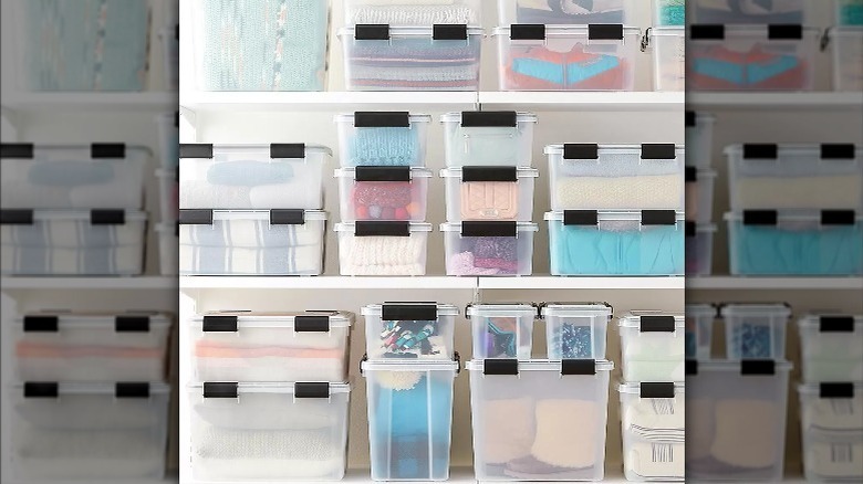 clear container totes