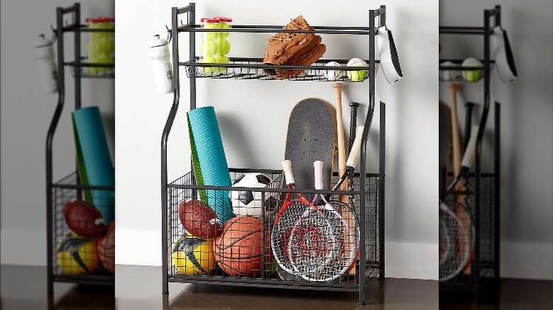 sports storage rack