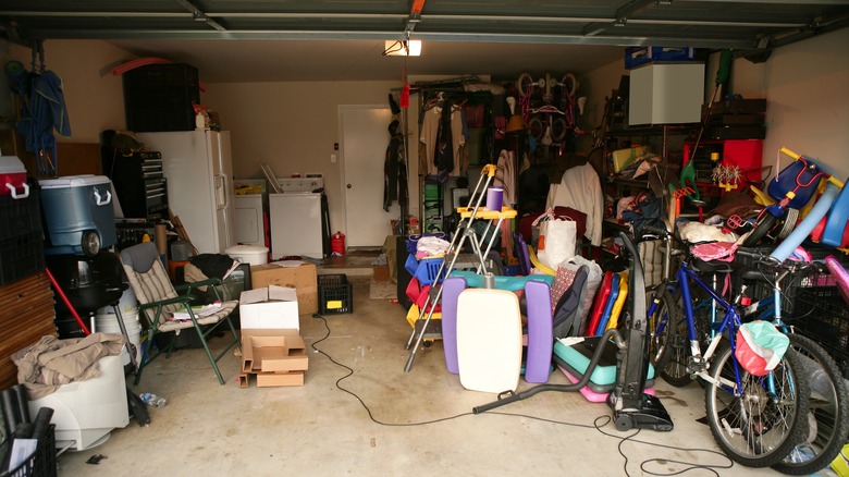 unorganized garage