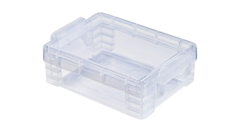 clear storage bin with lid