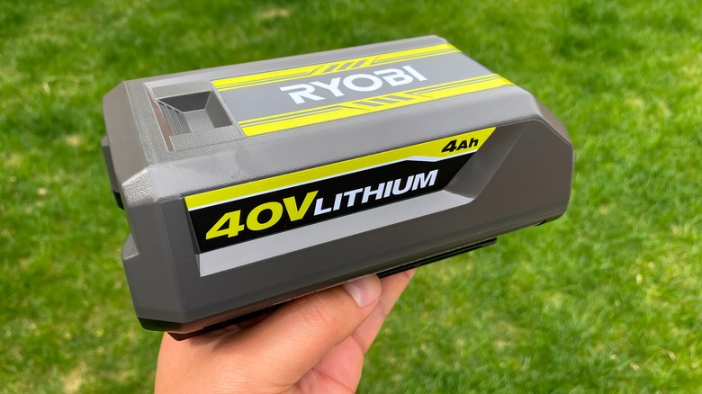 Ryobi string timmer battery