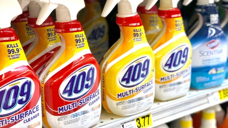 Bottles of 409 cleaner