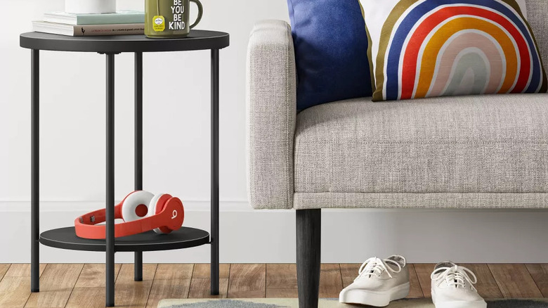 black contemporary side table