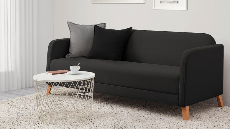 Dark gray sofa