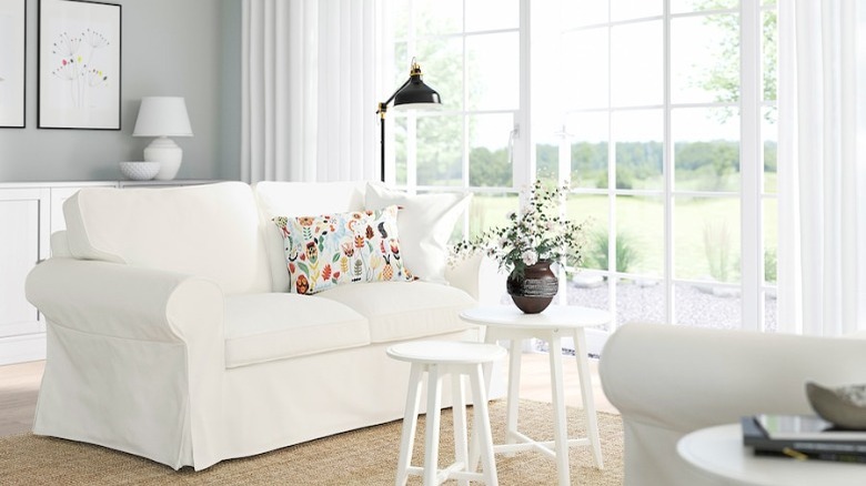 white sofa