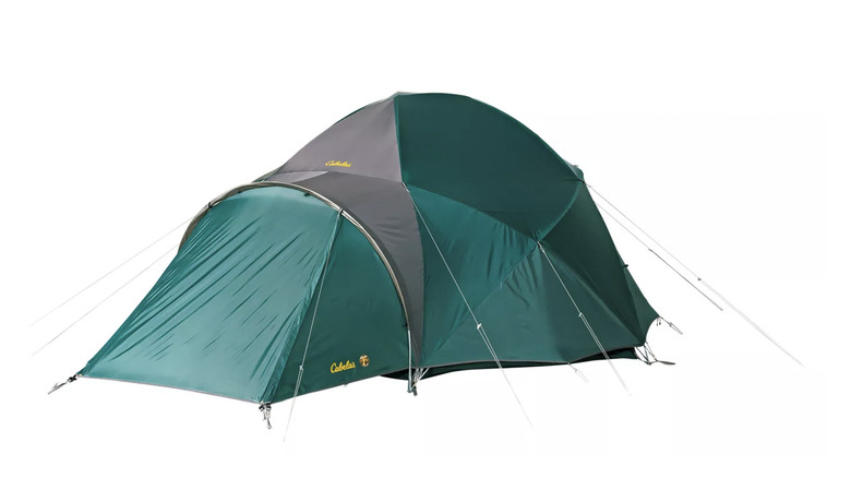 medium teal and grey tent 