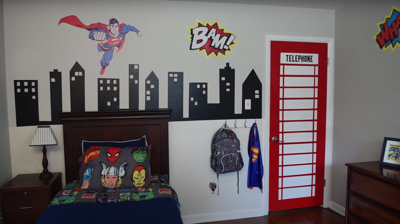 comic book superhero room