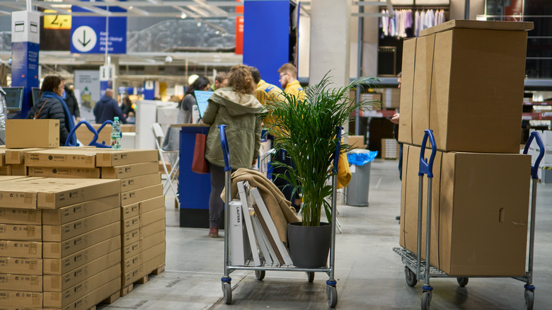 customers in Ikea store